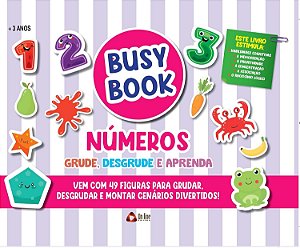 Livro Busy Book - Números - Grude, Desgrude e Aprenda