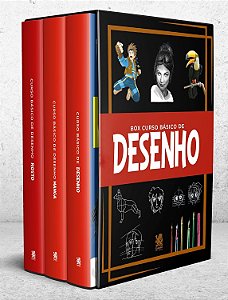 Box com 3 Livros - Curso Básico de Desenho - Camelot Editora