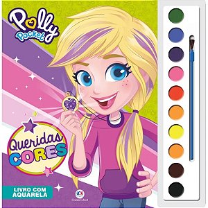Livro Aquarela - Polly Pocket - Queridas Cores - Editora Ciranda Cultural