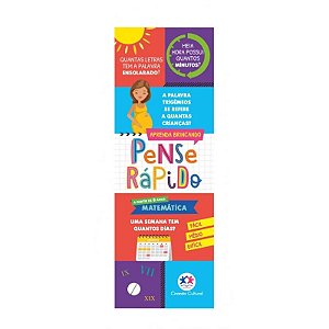 Livro Flash Cards - Pense Rápido: Matemática - À Partir de 8 Anos - Ciranda Cultural