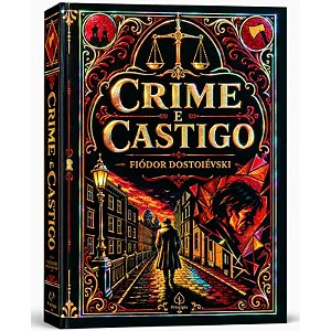 Livro Crime e Castigo - Edição Supreme Capa Dura com Alto Relevo