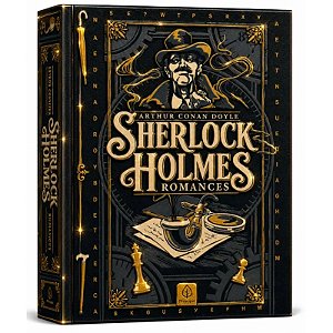 Livro Sherlock Holmes: Romances - Edição Supreme Capa Dura com Alto Relevo