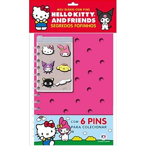 Livro Meu Diário com Pins - Hello Kitty and Friends: Segredos Fofinhos - Ciranda Cultural