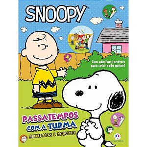 Livro Passatempos Com a Turma: Snoopy - Atividades e Adesivos - Ciranda Cultural