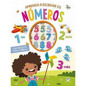 Livro Aprenda a Escrever os Números - Com Adesivos - Editora Ciranda Cultural
