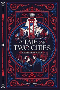 Livro A Tale of Two Cities - Edição Importada em Inglês - Capa Dura com Relevo