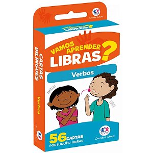 Livro Flash Cards - Vamos Aprender Libras? - Verbos em Libras - Com QR Code