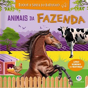 Livro Sonoro com Textura - Animais da Fazenda - Editora Ciranda Cultural