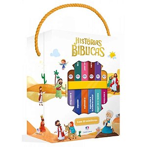 Box com 12 Mini Livros - Histórias Bíblicas - Editora Ciranda Cultural