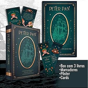 Box com 3 Livros, Pôster, Marcadores e Cards - Peter Pan - Editora Pandorga