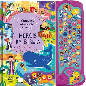 Livro Procure, Encontre e Ouça: Heróis da Bíblia - Editora Ciranda Cultural