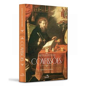Livro Confissões de Santo Agostinho - Capa Dura - Com Pôster e Card Colecionável - Editora Pandorga