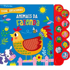 Livro Toque e Sinta Sonoro: Animais da Fazenda - Editora Ciranda Cultural