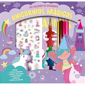 Livro Kit Colorido de Atividades: Unicórnios Mágicos - Editora Ciranda Cultural