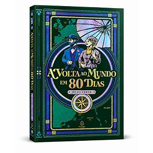 Livro A Volta ao Mundo em 80 Dias - Edição Supreme Capa Dura com Alto Relevo