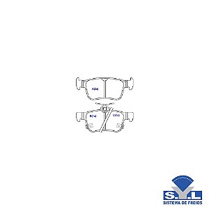 Pastilha De Freio Traseira - Syl - Syl4257