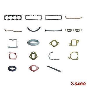 Jogo De Juntas Do Motor Completo - Com Retentor - Sabó - 10607efpsa4