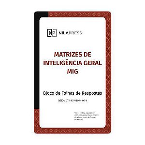 MIG - Bloco de Folha de Respostas (c/ 25 folhas)