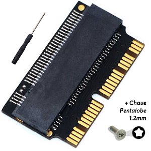 Adaptador SSD M.2 M2 NVME p/ Macbook 2013 a 2017 Air Pro Retina 2013 2014 2015 2016 2017