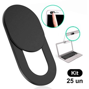 Kit 25x Tapa Câmera Webcam Cover Anti Espionagem