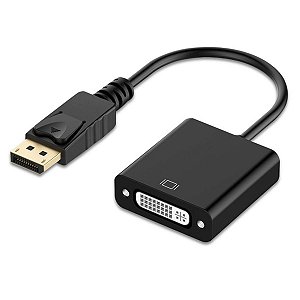 Cabo Adaptador Displayport Macho Para Dvi 24+5 Pinos Fêmea