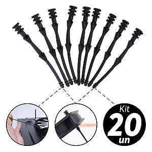 Kit 20x Parafuso Fixador Pino Para Cooler Fan Vetoinha Anti Vibração Absorção de Ruído 68mm