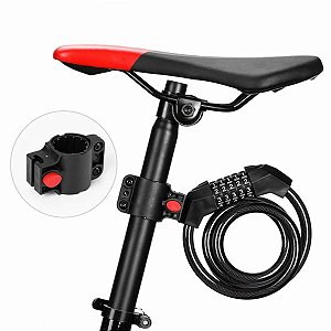 Cadeado Com Senha Segredo P/ Bicicleta Bike 120cm Reforçado