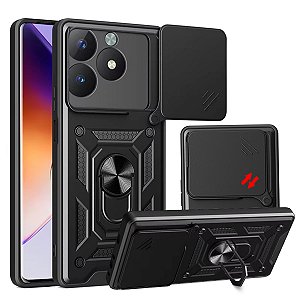 Capa Capinha Case para Realme C63 - Protetora Resistente Anti Impacto Queda Armadura Militar Cor:Preto