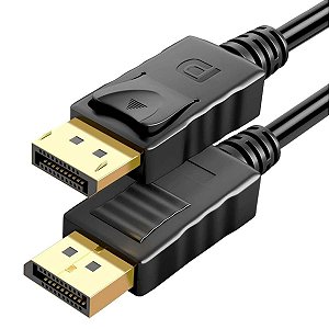 Cabo DisplayPort 1.2 4K 144Hz Adaptador DP Blindado 1,8m 3D