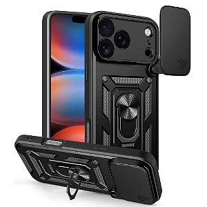 Capa Capinha Case Compatível com iPhone 17 Pro Max - Protetora Militar Resistente Anti Impacto Queda Armadura Defender