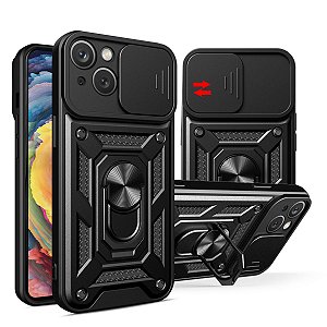 Capa Militar P/ iPhone 15 Normal - Capinha Case Protetora Anti Impacto Queda Armadura Resistente