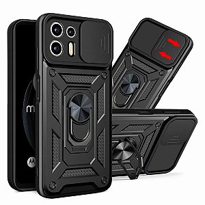 Capa Militar P/ Motorola Moto Edge 20 Fusion - Capinha Case Protetora Anti Impacto Queda Armadura Resistente