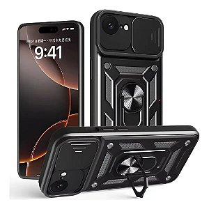 Capa Militar P/ iPhone 17E - Capinha Case Protetora Anti Impacto Queda Armadura Resistente