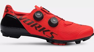 Sapatilhas S-Works Recon Montanha Vermelho