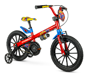 Bicicleta Aro 16 Infantil Nathor Homen Aranha Spider Man