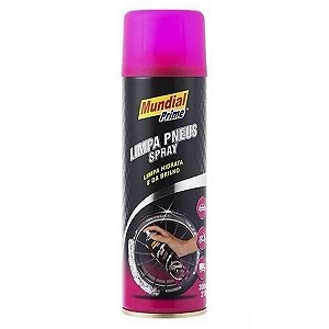 Limpa Pneus Pretinho Spray Bike Moto Brilho Mundial Prime