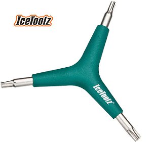 Chave Torx Tipo Y T25/t30/t40 Triplo 70t2 Verde Icetoolz