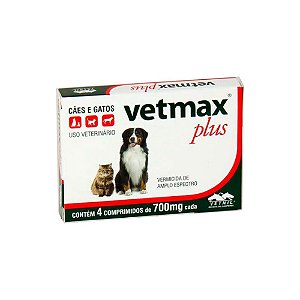 Vermífugo Vetmax Plus Comprimido Vetnil