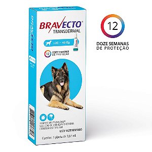 Bravecto 4,5 a 10kg: antipulgas e carrapatos para cães