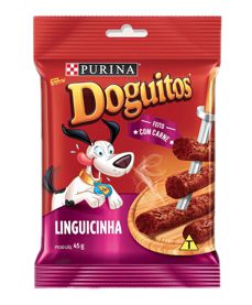 Petisco Cães Doguitos Rodízio Linguicinha Purina 45g