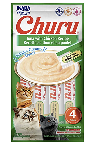 Purê Churu Atum com Galinha para Gatos 56g