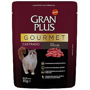 Alimento Úmido Gran Plus Gourmet Gatos Ovelha e Arroz 85g