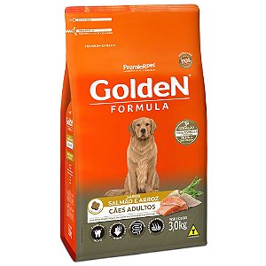 Ração para Cães Adultos Golden Fórmula Salmão e Arroz