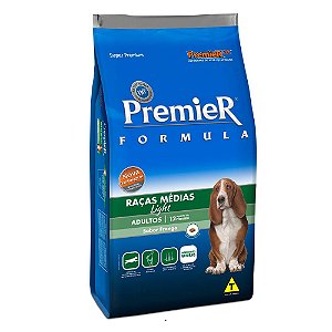 Ração Premier Formula Light Cães Adultos Raças Médias Frango