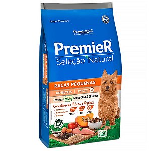 Ração Premier Cães Adulto Seleção Natural Raças Pequenas Frango com Chia&Quinoa