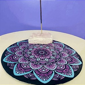 Mandalinha Decorativa Turquesa e Roxo