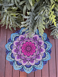 Tapete Mandalinha Rosa, Roxo e Azul