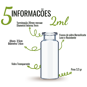 Penicilina 2ml só Vidro - Kit 10 unidades