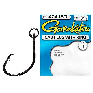 Anzol Gamakatsu Nautilus com Argola Nº 5/0