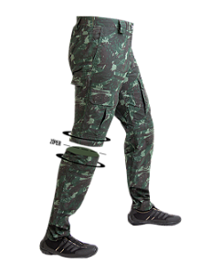 Calça Bermuda Mar Negro Fishing Camuflado Verde - 46